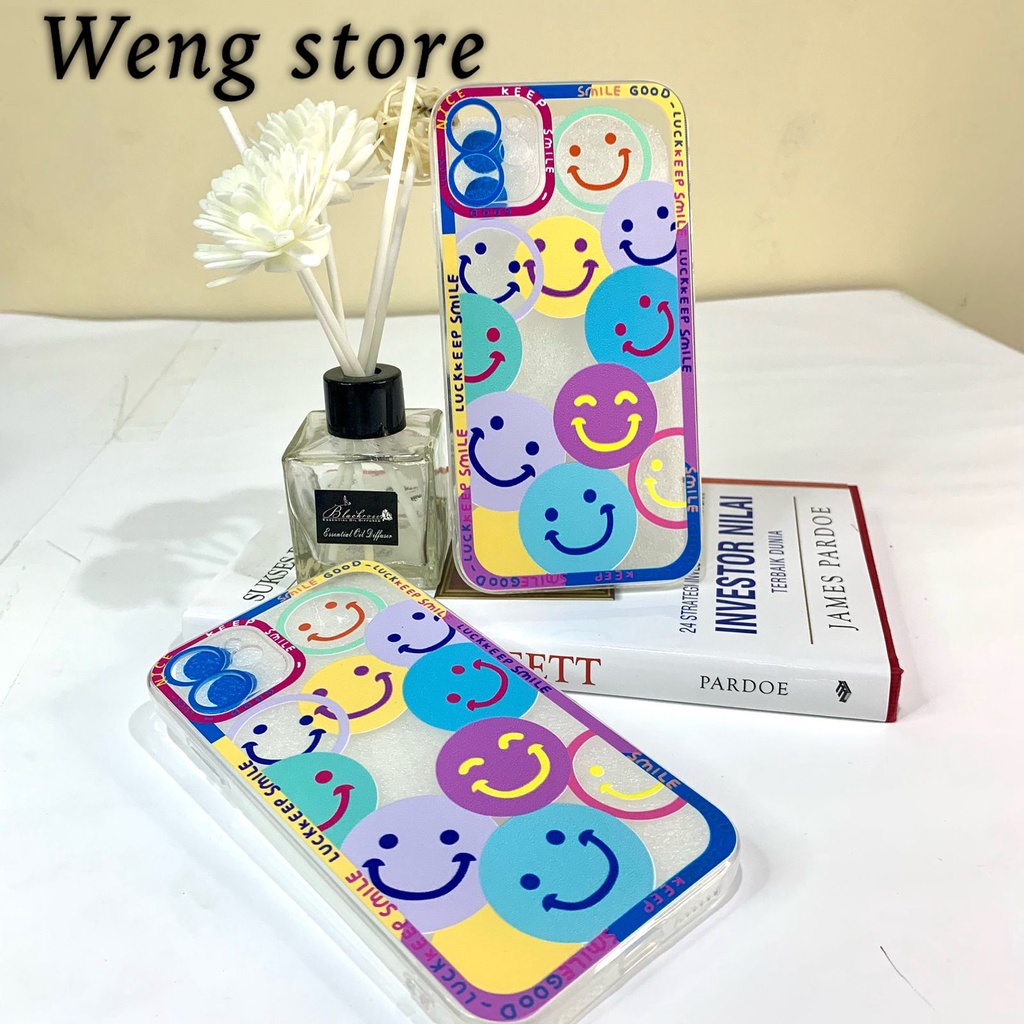 Samsung A13 A33 A03 A03S M12 M22 Infinix Smart 6 Hot 10 Play 11 Play 11s Nfc - Case Lens Motif Senyum