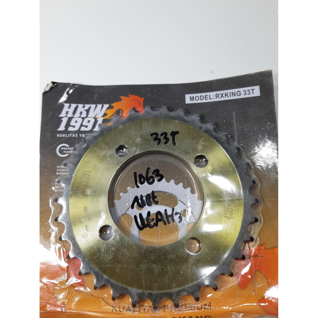 GEAR / GIR BELAKANG 428 SEPUHAN YAMAHA RXZ / RX KING MEREK HKW-33T