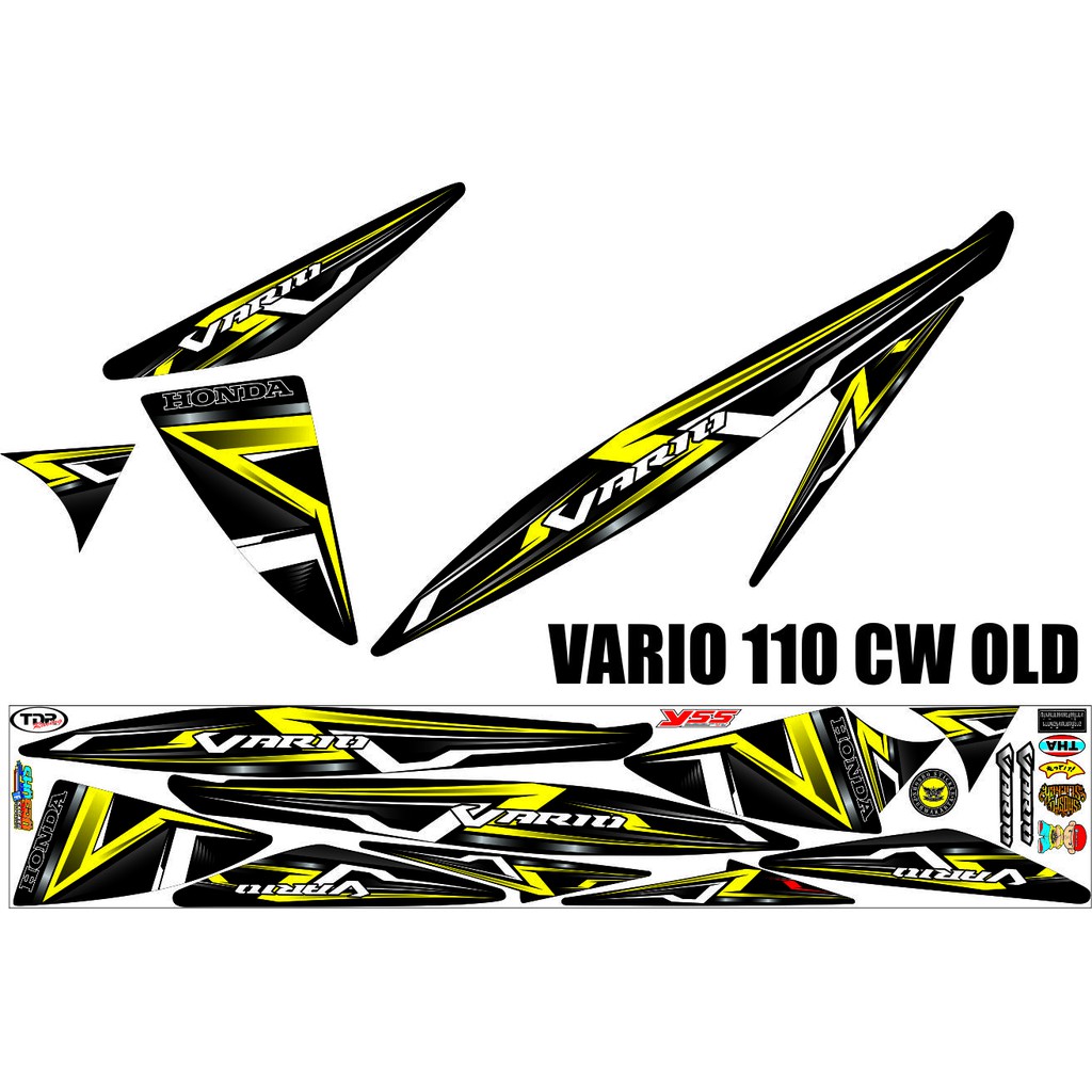 STRIPING STIKER VARIASI VARIO 110 CW-VARIO KARBU MOTIP THAILOOK THAILAND LIS STRIPING