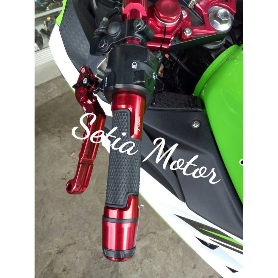 Handgrip - Grip Jalu - Handfat Sarung Gas Rizoma Variasi Semua Motor - Putih - Variasi Motor
