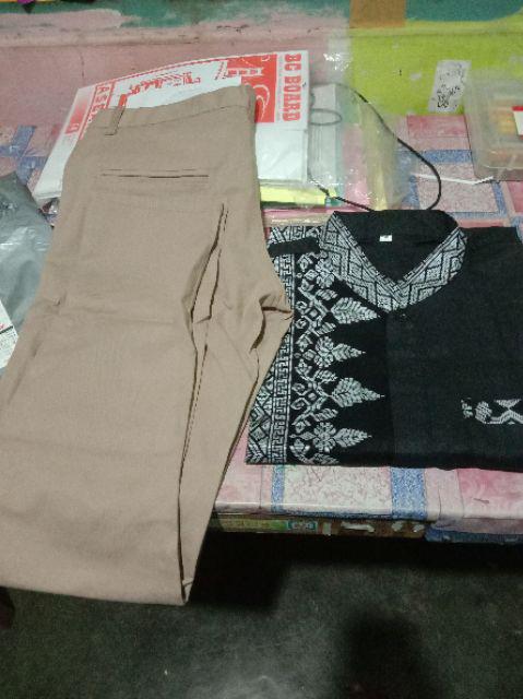 Bswart Batik Hrb026 Kenongo Hem Pendek Padi Pekalongan M L Xl Batik Pria Murah Modern Grosir