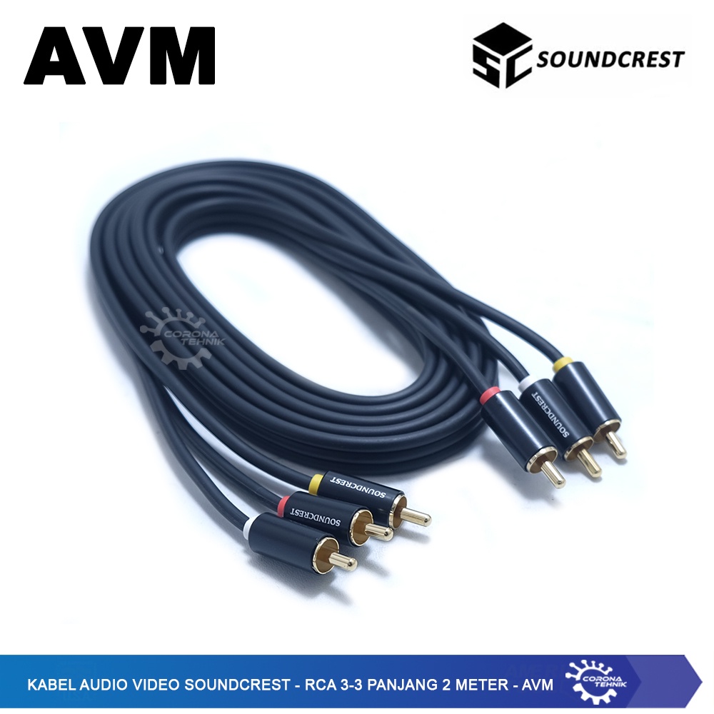 AVM - Kabel Audio Video RCA 3-3 Soundcrest 2 Meter