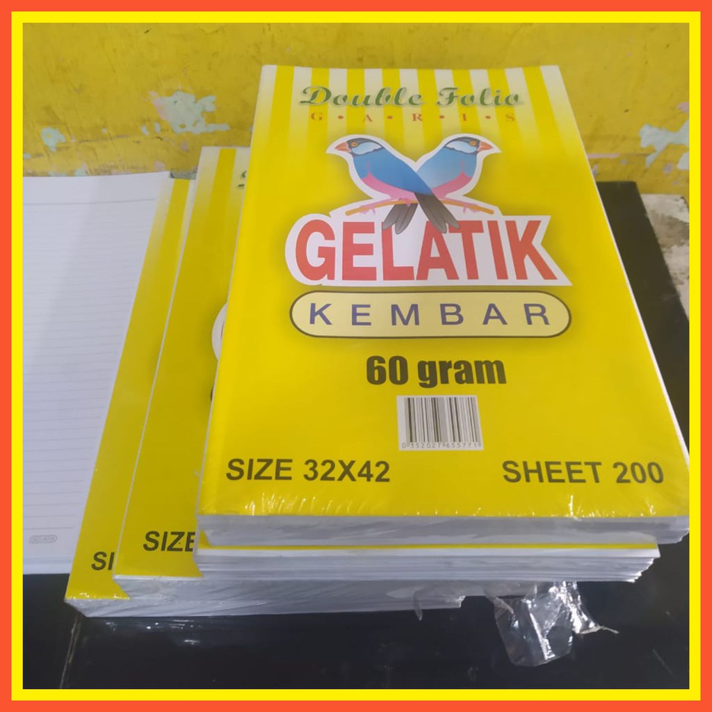 

Kertas Folio Garis Gelatik Kembar Folio Bergaris 200 sheets