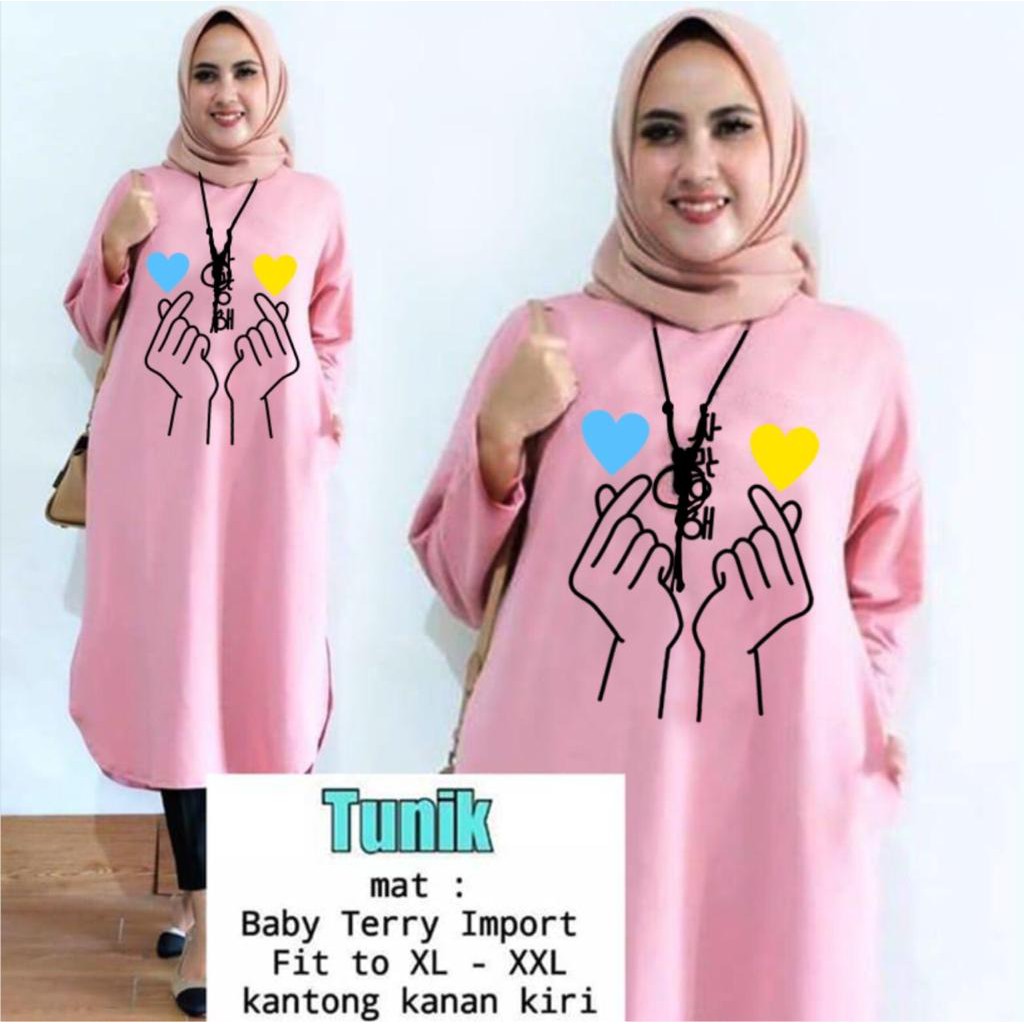 TUNIK SARANGHAE /TUNIK KEREN/ TUNIK MAMACHI / TUNIK POLOS/ TUNIK CEWEK / TUNIK MUSLIM