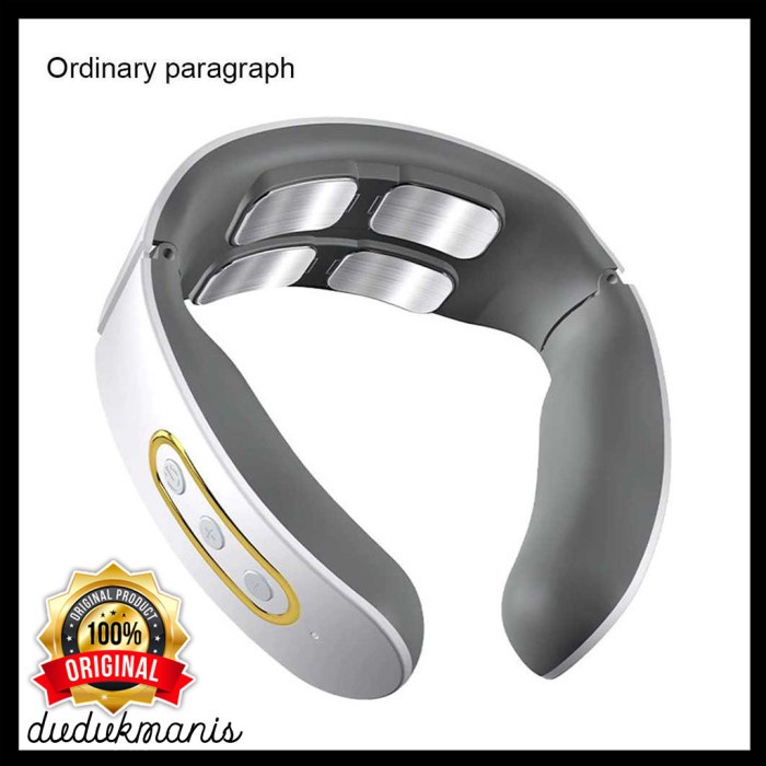 Alat Terapi Alat Pijat Elektrik Terapi Leher Punggung Cervical Vertebra KES-281(B6F7) Alat Terapi Lu