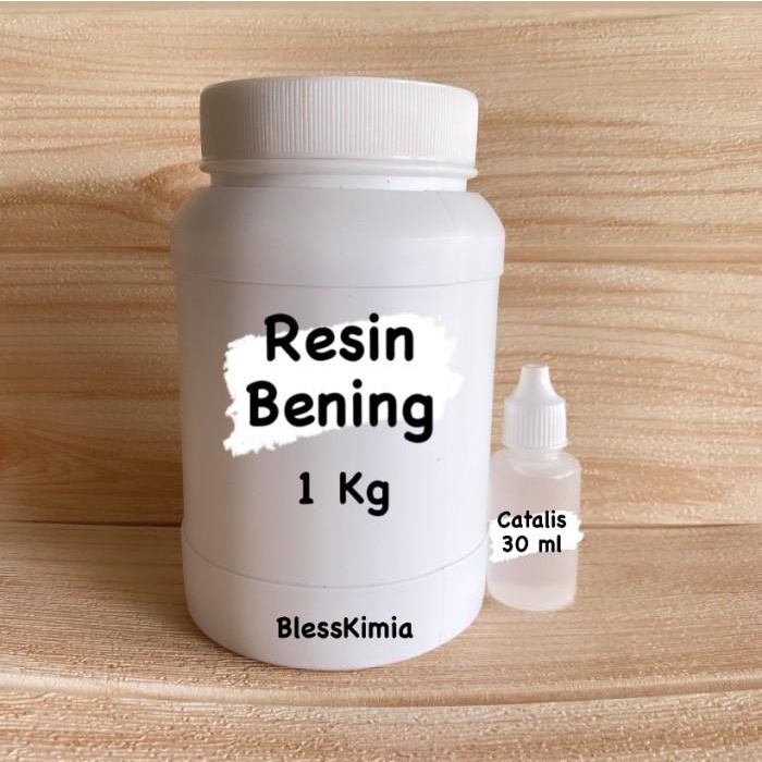 Meja Resin Bening 1 Kg Dan Katalis 30Ml-Resin Bening-Resin Art-Meja Resin