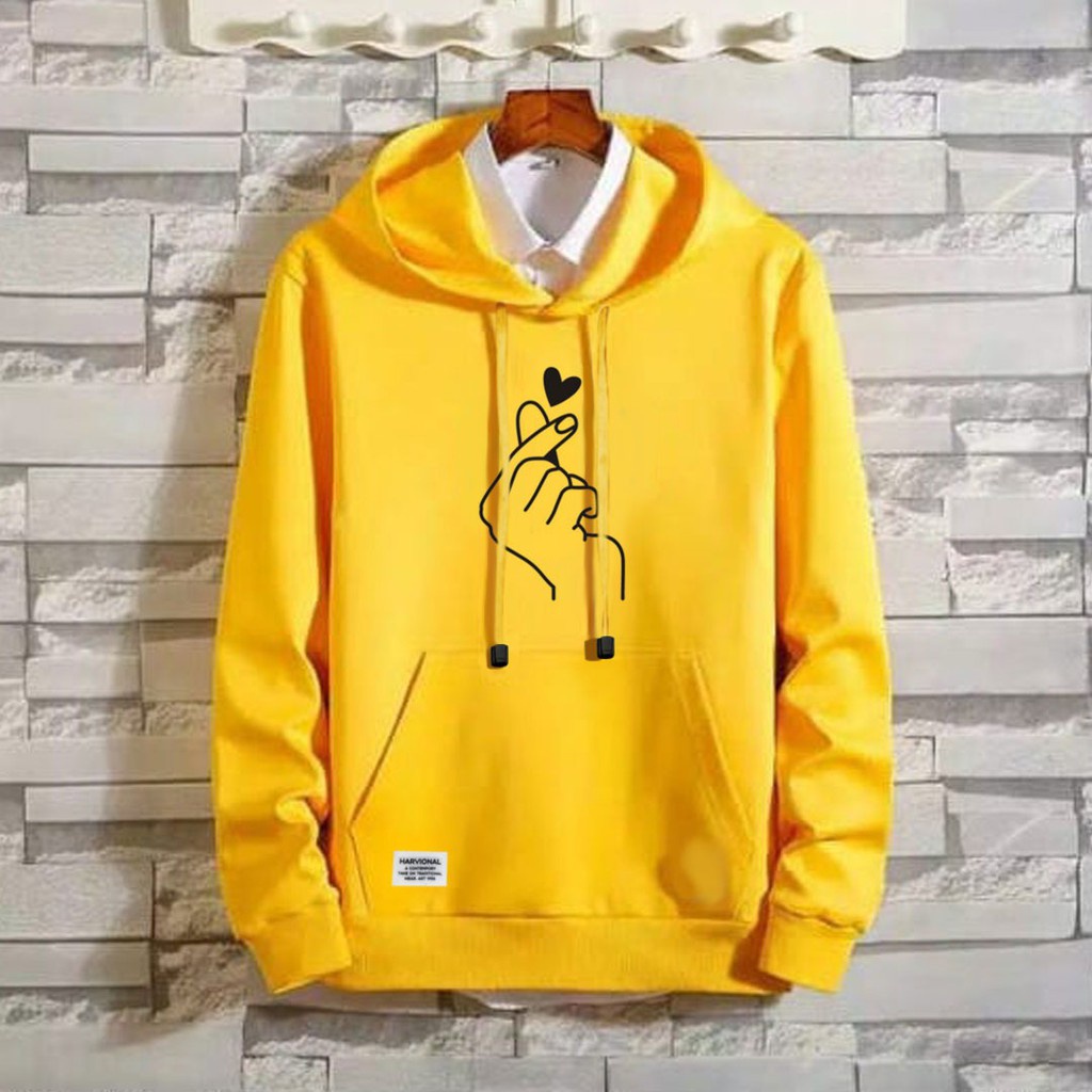 Parisdivarious Sweater Hoodie Jemper Sarangheyo Bahan Fleece Size S - XXL (Pria &amp; Wanita)