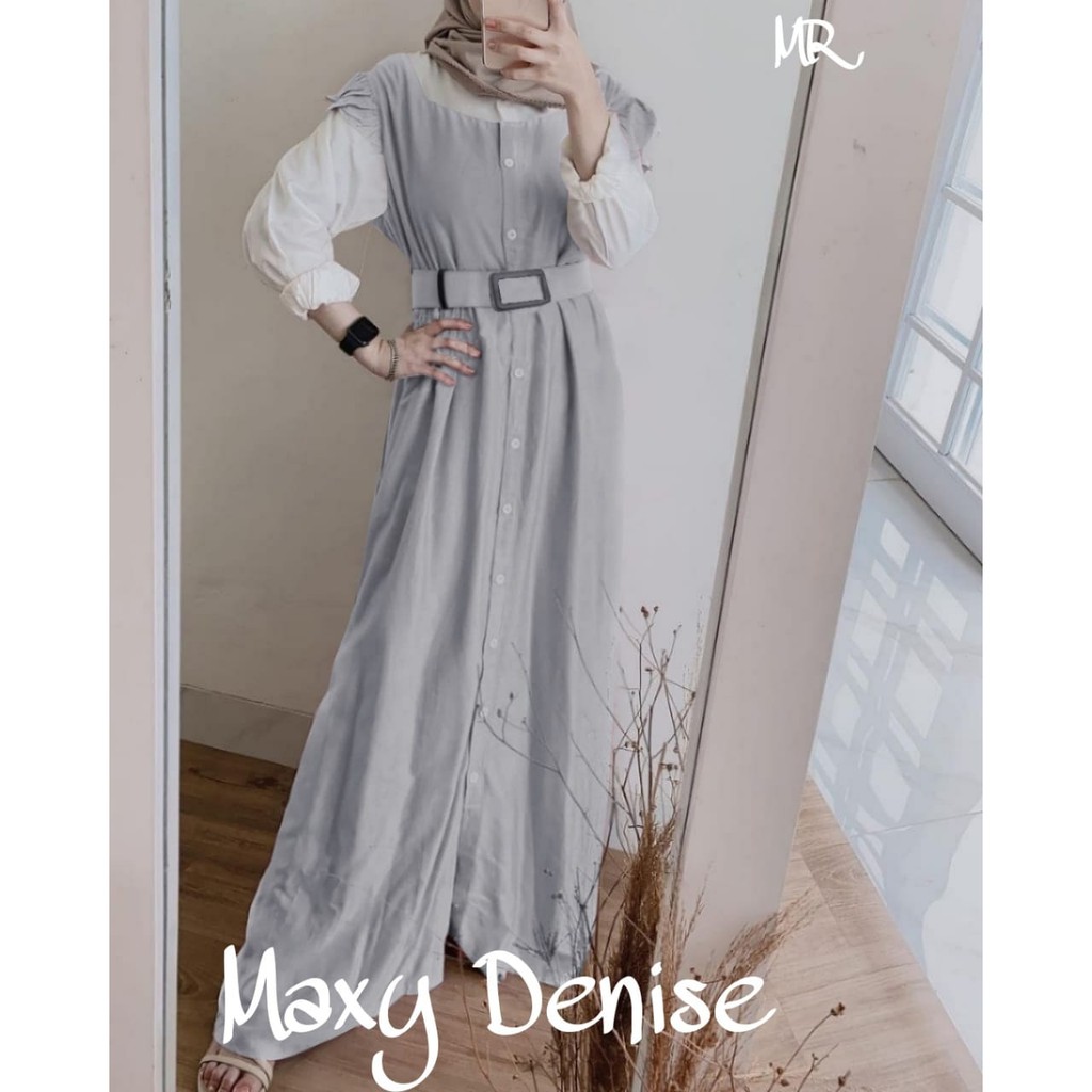 [Shenmyprint] Maxy Denise | Gamis Wanita Jumbo | Gamis | Free Belt