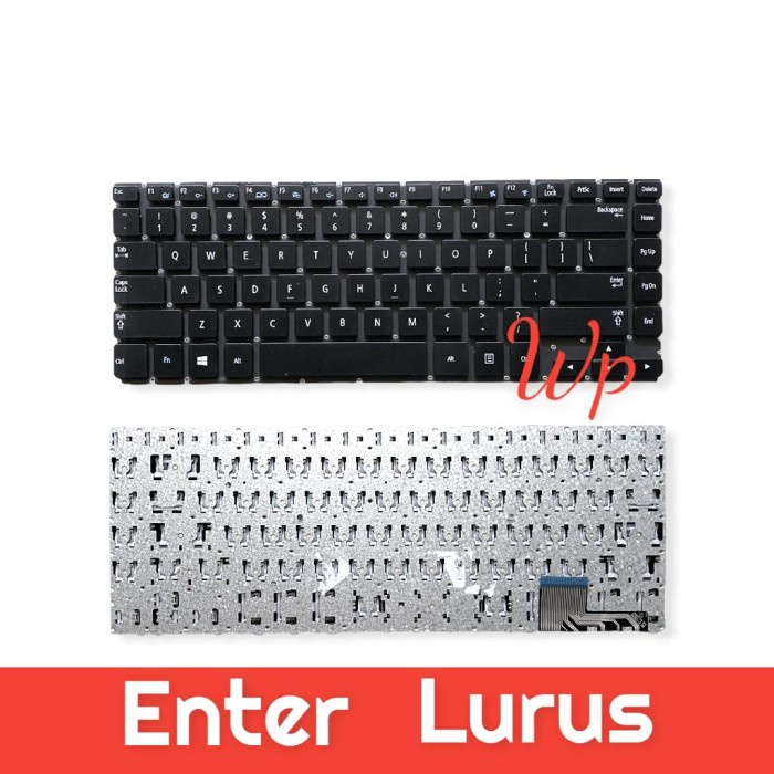 Keyboard Samsung NP530 NP530U4C NP535U4C Black (Enter Lurus)