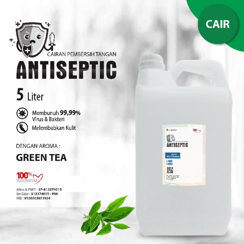 Handsanitizer cair putihan aneka aroma kemasan 5 liter