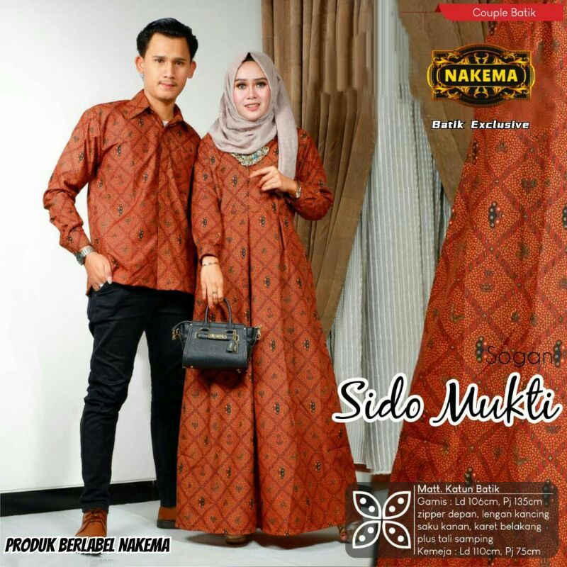 Batik Couple Sido Mukti,Ayan,Rizki Nasar II Nakema