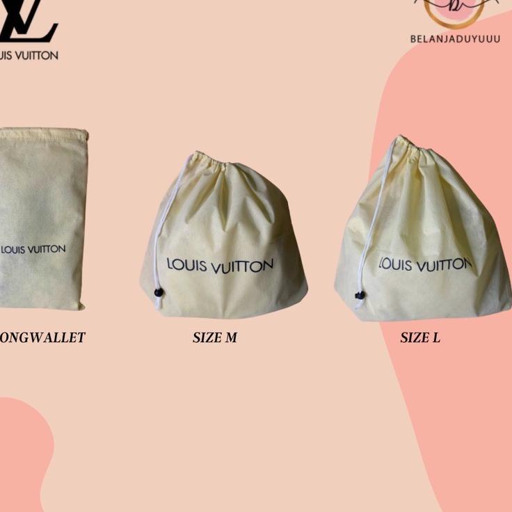 Cuma disini Dustbag Louis Vuitton / Sarung Tas Lv / Dustbag LV( Db pengganti )