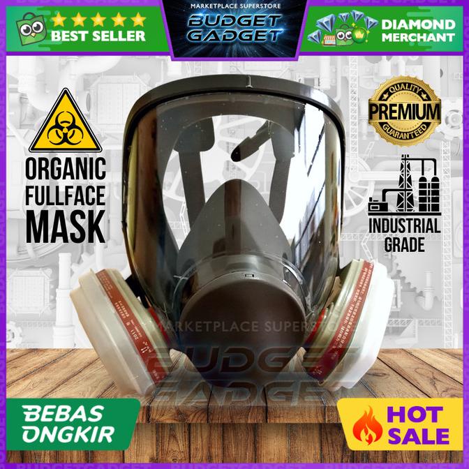 Original 3M Masker Gas Organik Full Face - 6800 No.3 Star Seller