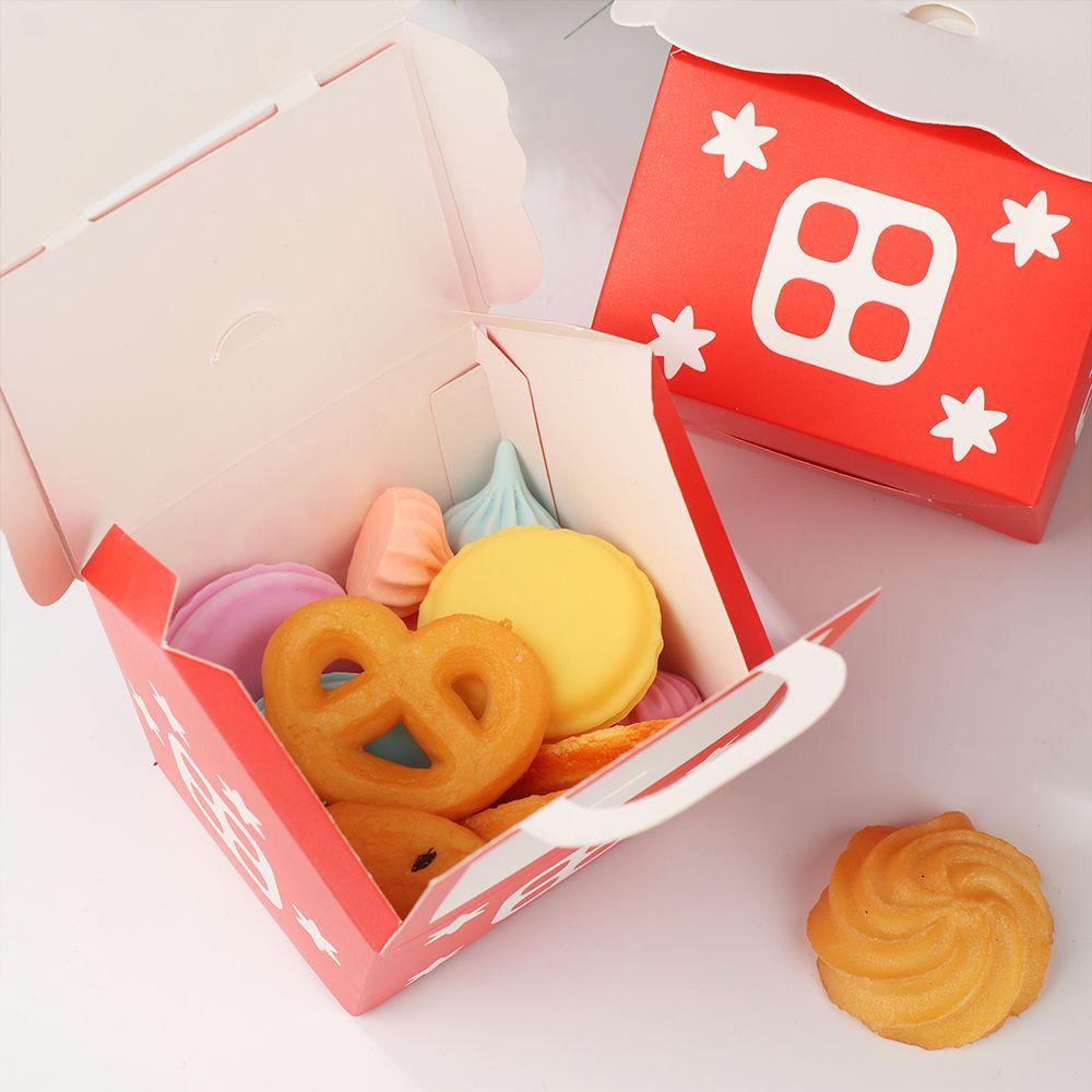 Preva 10PCS Red Candy Box DIY Party Decor Tahun Baru Xmas Dekorasi Perlengkapan