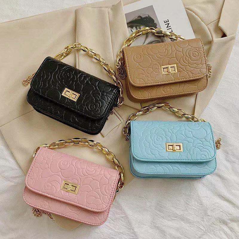 Rowling (Tas-151）Tas Selempang Wanita Abstrak Bunga/Tas Selempang Wanita Cantik Dan Elegan Import