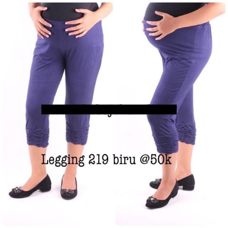 Celana legging hamil 219 biru