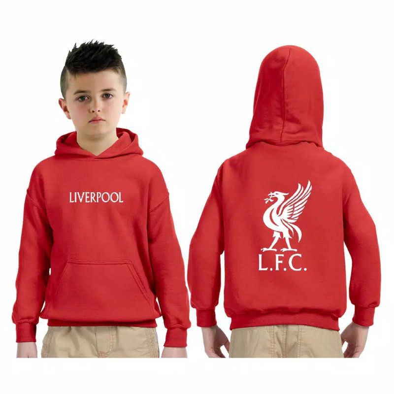 JAKET HOODIE ANAK LOGO LIVERPOOL