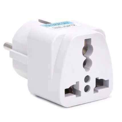 Adapter Steker Over mini steker Sambungan charger Xiaomi penyambung steker pipih kaki 3 ke kaki 2