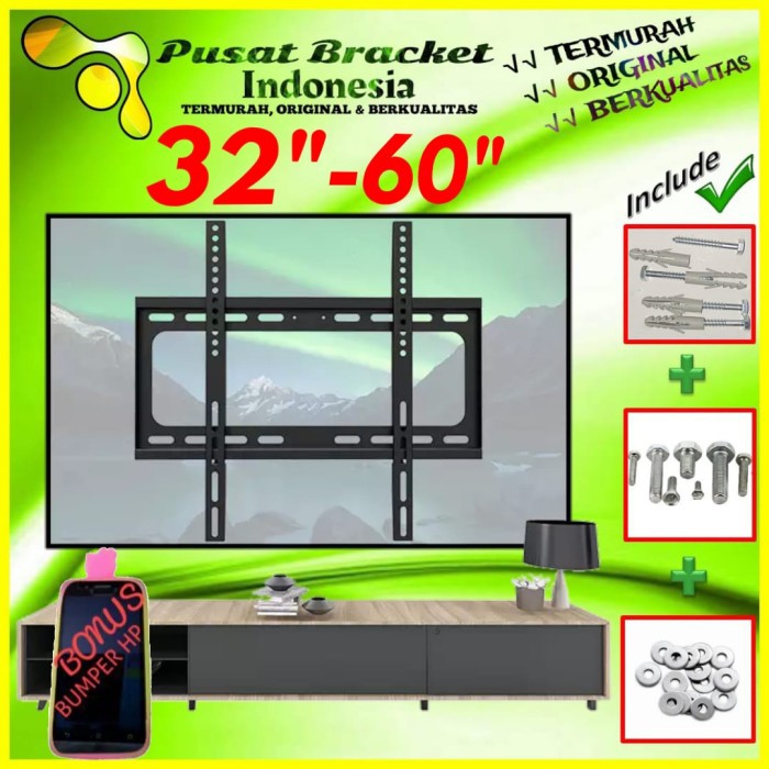 Bracket TV 32&quot; s/d 60&quot; Waterpass | IMPORT | ORIGINAL | IZ.US60.001