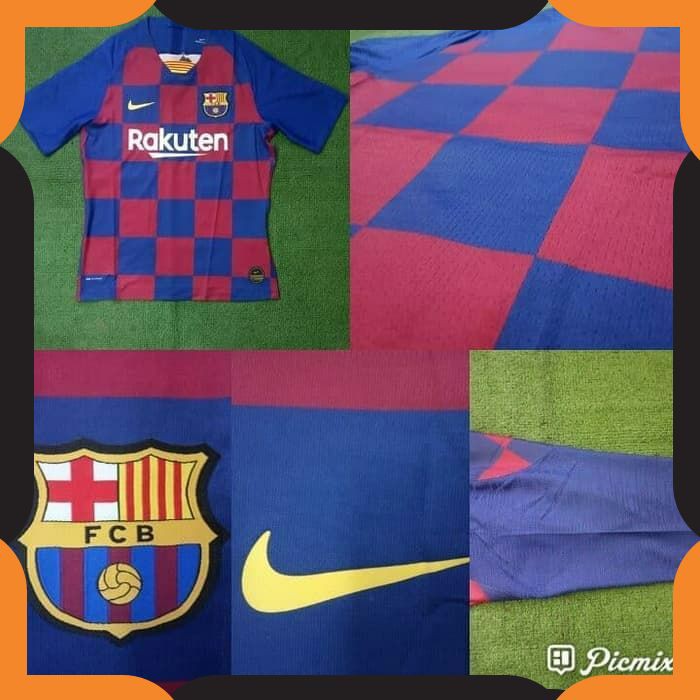 {COD}170 JERSEY BOLA ZIPPER  PLAYER ISSUE BARCELONA_ HOME VAPORKNIT 2019  COLLAR GRADE ORI