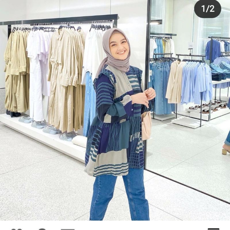 DORIS BLOUSE VANILLA HIJAB