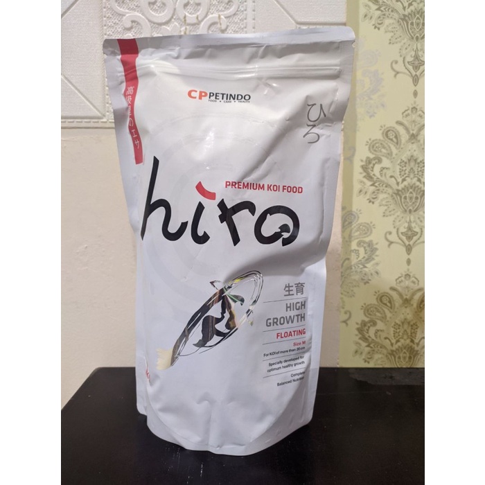 Hiro Premium Koi Fish Food 1Kg Size M - High Growth &amp; Colour Expert