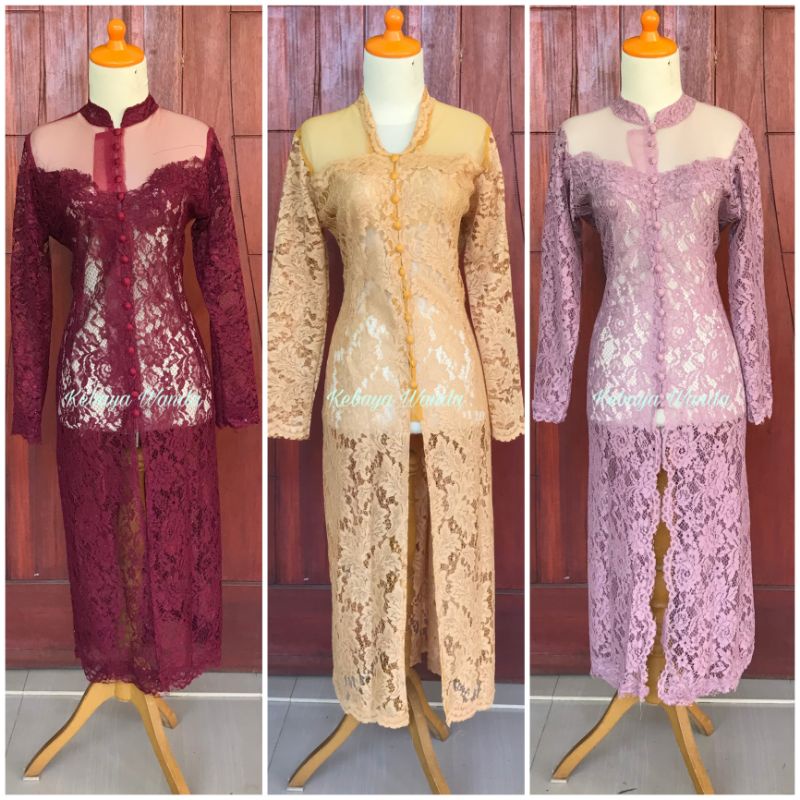 Promo Kebaya Modern Wanita | Kebaya Tunik Semi Gamis | Kebaya Akad Ibu Besan | Kebaya Pesta Kondangan | Wisuda | Kebaya Brokat Prancis