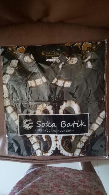 Kemeja Batik Pria Motif Elegan Size Jumbo Xl Xxl Xxxl