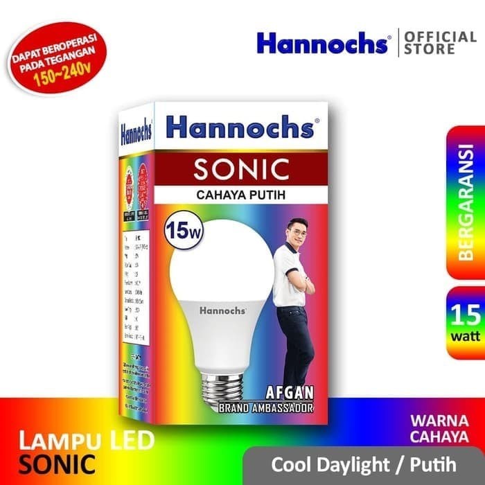 G40Gtt01G HANNOCHS SONIC LED BULB 15 WATT - BOLA LAMPU BOHLAM LED 15 WATT - SNI HYH2012