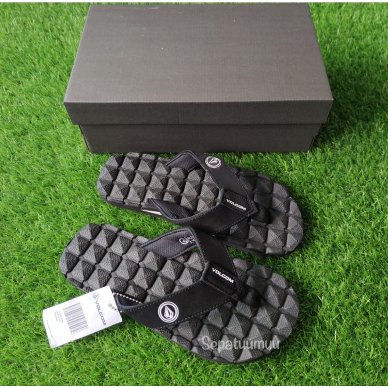 Sendal Jepit Pria Wanita Sendal Jepit Volcom Tali Webbing Sandal Distro Volcom Kekinian Sandal Jepit