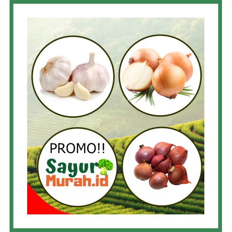 

PROMO BAWANG MURAH BAWANG MERAH, BAWANG PUTIH, BAWANG BOMBAY 1KG