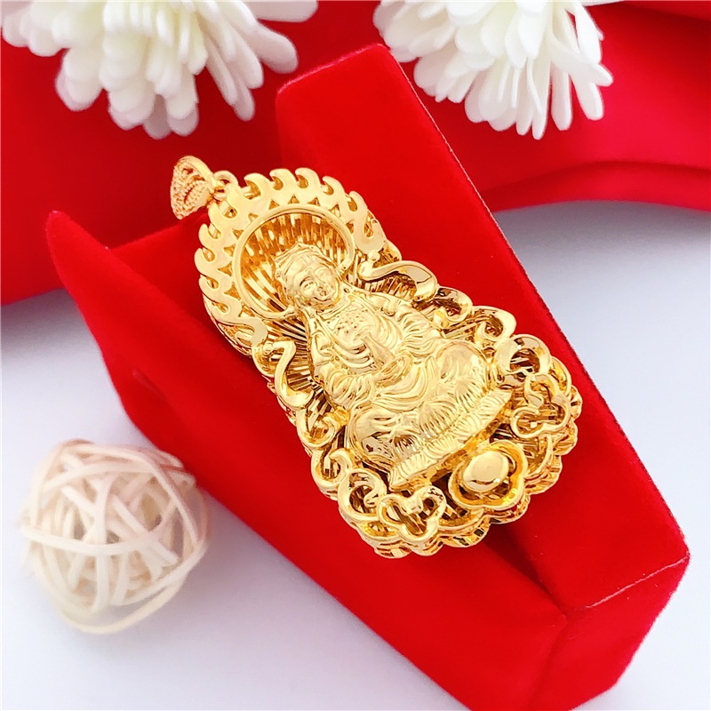 Fashion Luxury Alluvial Gold Couple Necklace