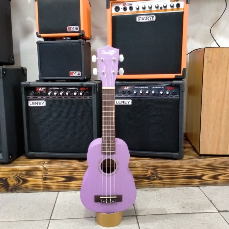 ukulele soprano cowboy warna ungu import