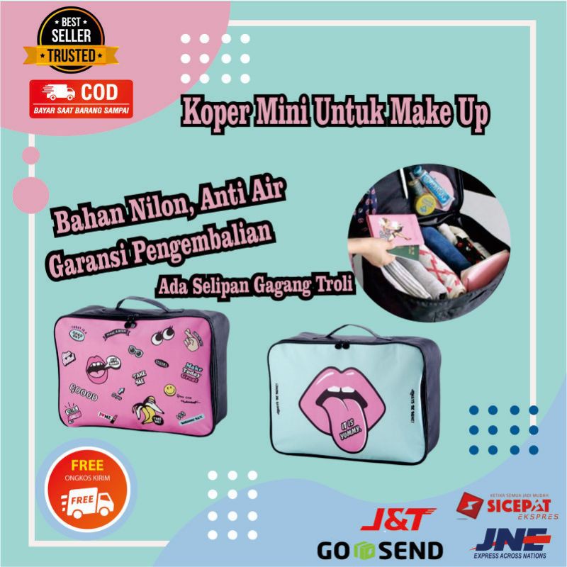 KOPER MAKE UP MINI/KOPER TAMBAHAN UNTUK TRAVEL DAN BEPERGIAN GAYA KOREA