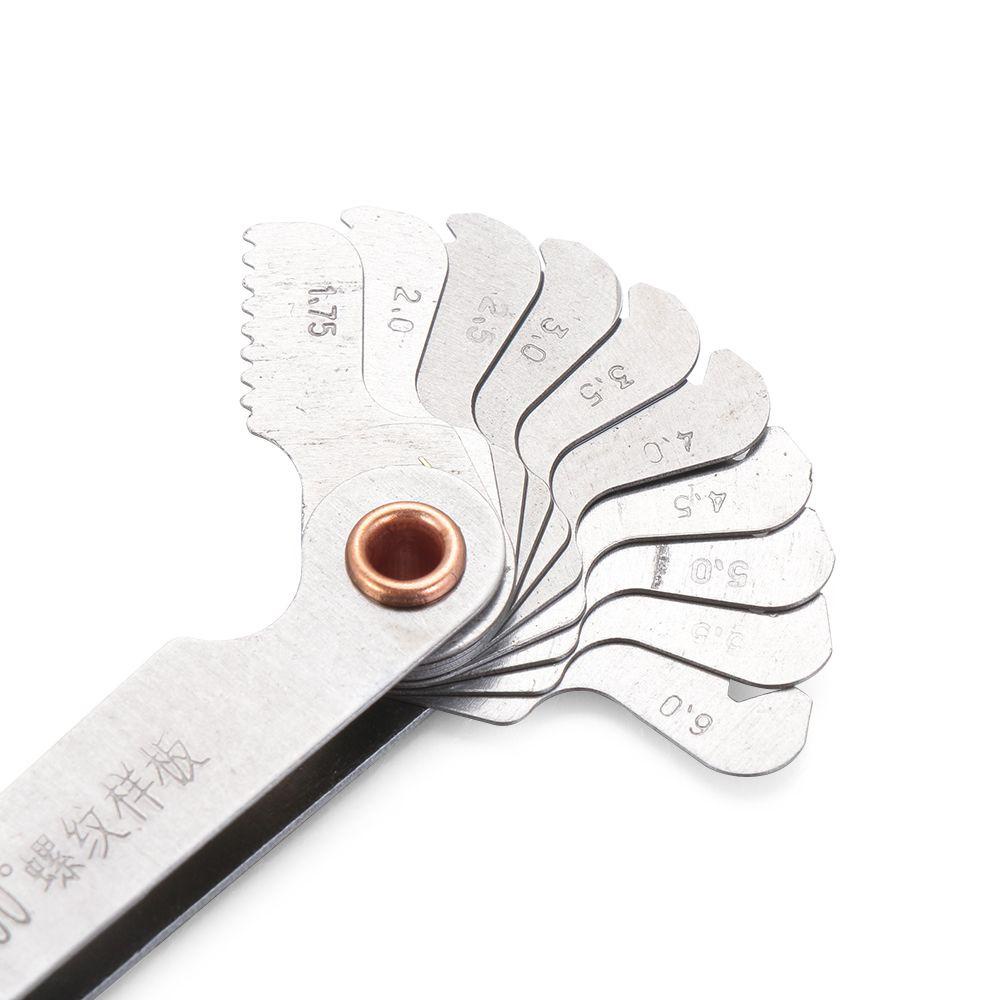 POPULAR Populer Thread Plug Gauge Carbon Steel Metric Inch Alat Ukur Pengukur Gigi Gigi