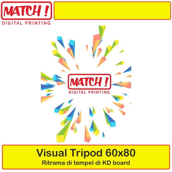 CETAK BANNER 60X80 UNTUK TRIPOD MURAH, RITRAMA + KDBOARD