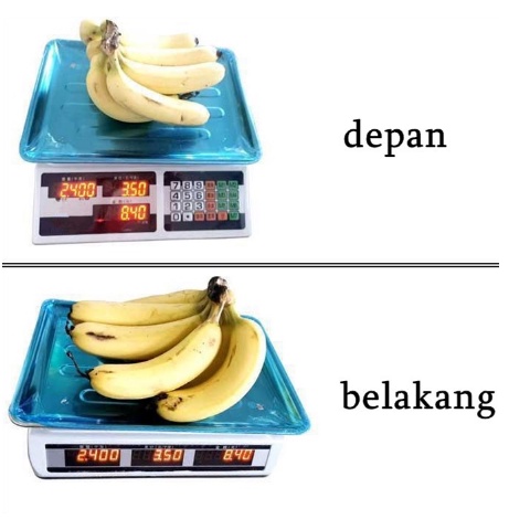 Digital Computing Scale 30kg Double Display / Timbangan Buah 30kg