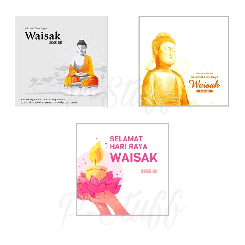 

Stiker Sticker Ucapan Hari Raya Waisak 2021 2565 BE