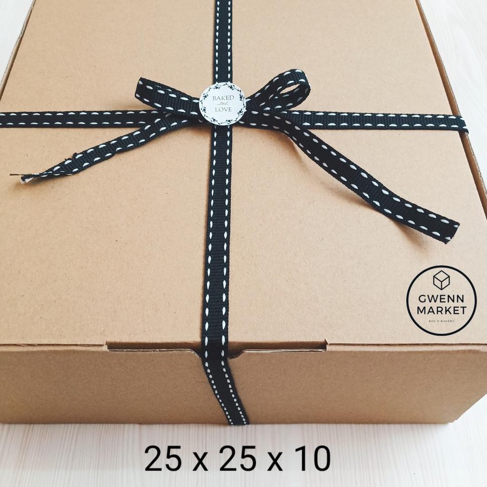 

SUPER MURAH dus kue corrugated harga per 5pcs kotak kue 25cm kotak cake box kue box cake coklat