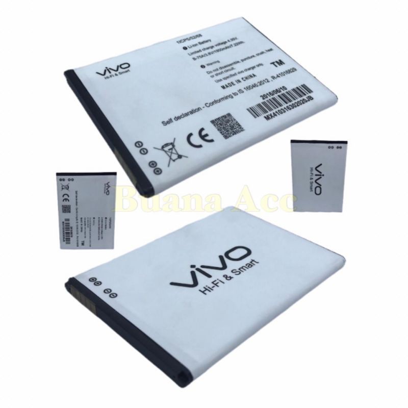 Vivo Baterai / Battery Ori Vivo Y21 / Y22 / Y13 / Y15 / Y23 Batre Baterai