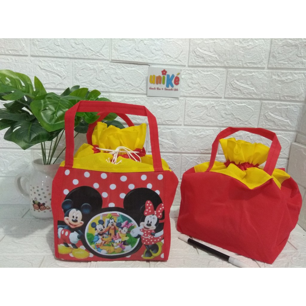  TAS  SPUNBOND SERUT  V18 goodie bag ulang tahun anak goody 