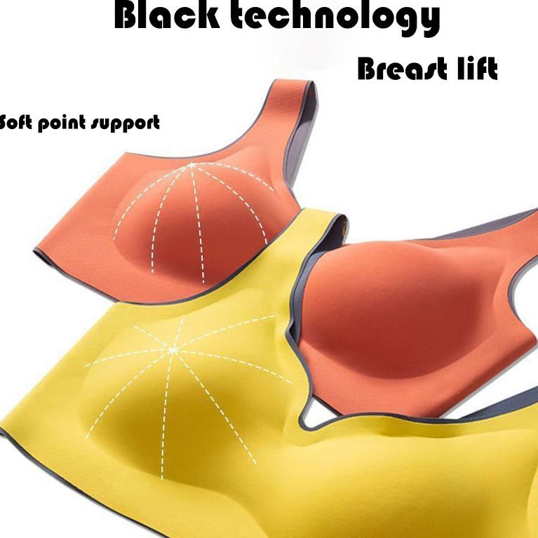 Newlan Wx005 Seamless Bra Sport Bra Tanpa Kawat BH Yoga Lari [GU. 844216]