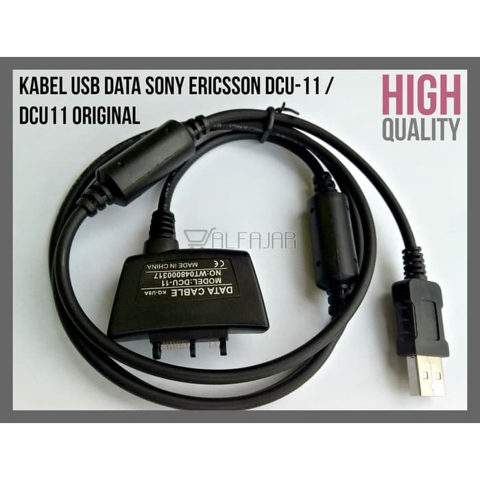 Kabel Usb Data Sony Ericsson DCU-11 / DCU11 Original High Quality - Hitam