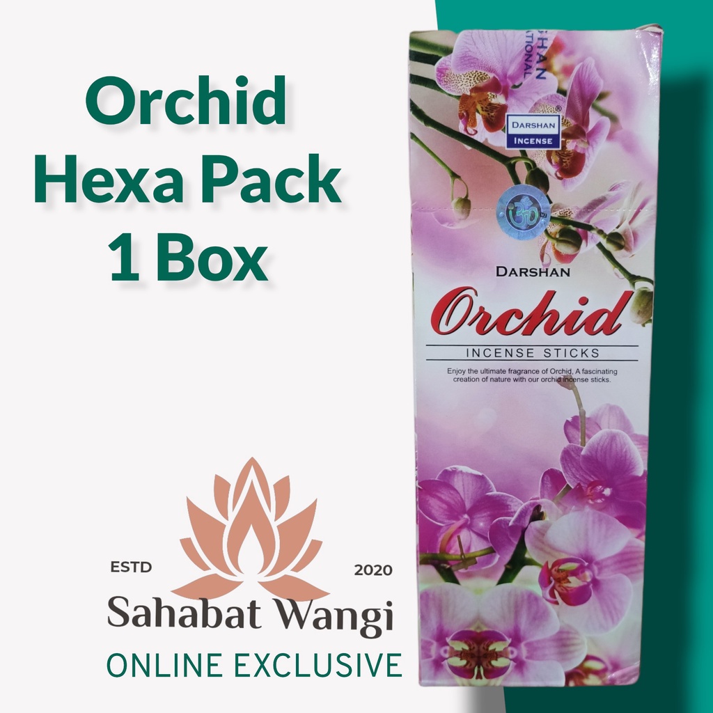 Dupa India Darshan Orchid Hexa Short ( 6 Pack)