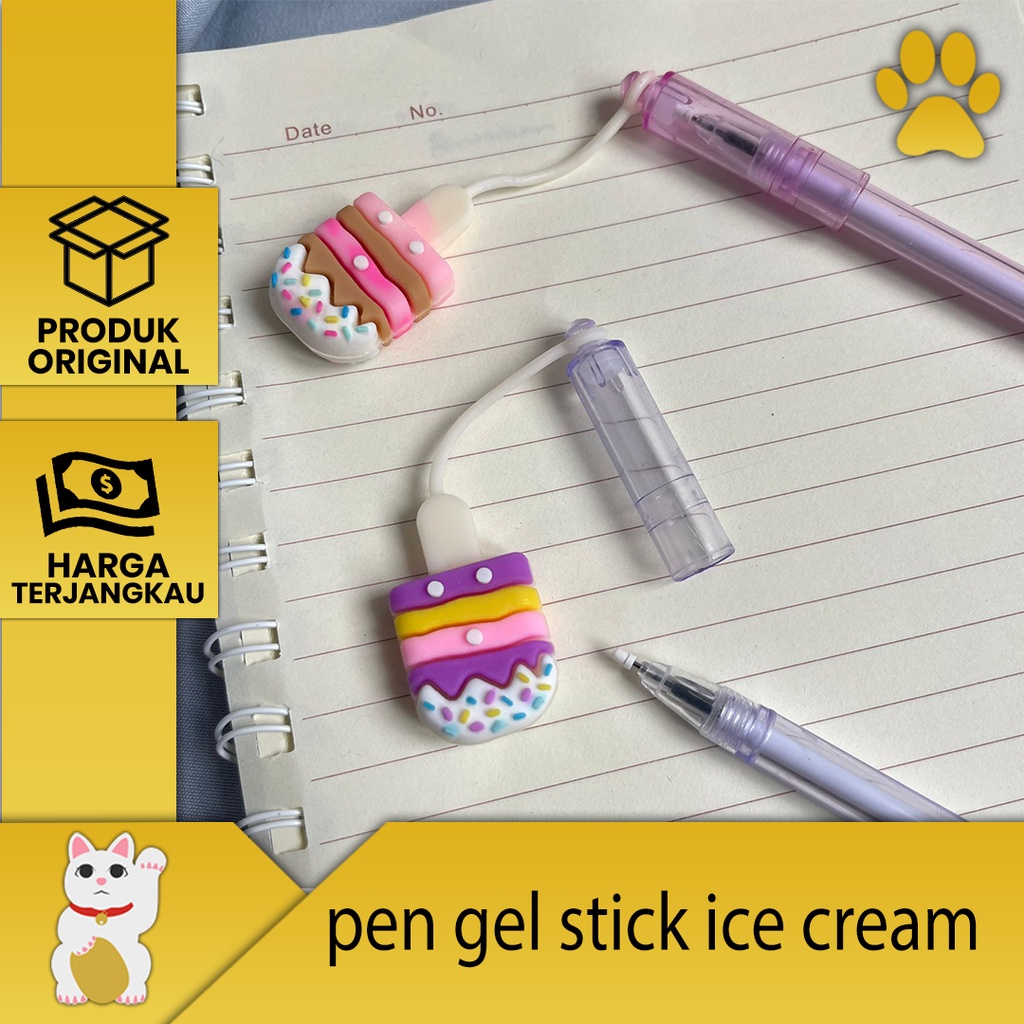 

[Luckyfortuna88] Pulpen gel stick ice cream pen gel stick ice cream lucu murah alat tulis kantor alat tulis sekolah lucu murah