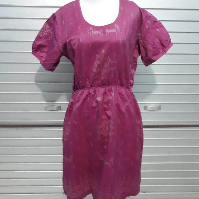 PRELOVED Dress Tenun Ungu
