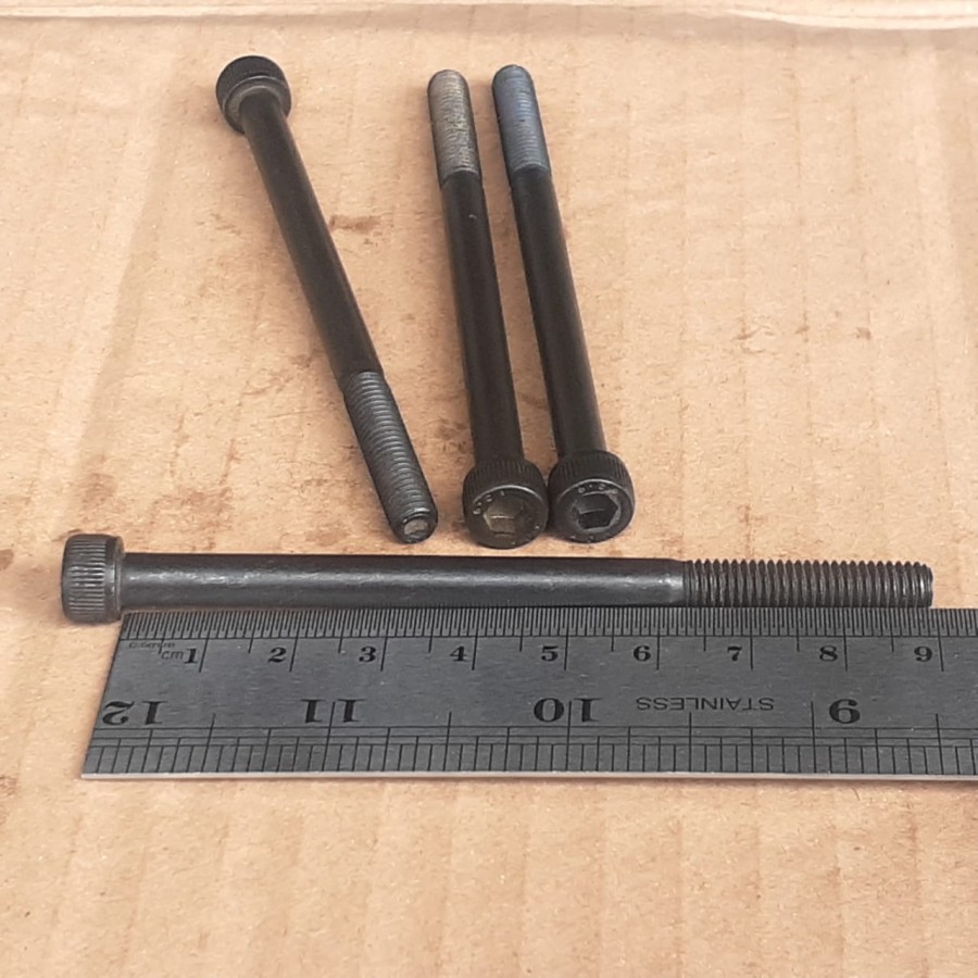 BAUT L M6X90 BAJA / BAUT L BAJA M6 X 90 / BAUT L BAJA M6X90 BAUT L 6X90 (9CM) HALF DRAT KUNCI L5