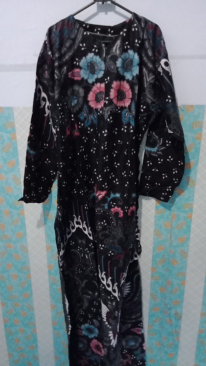Ms Gamis Batik Sriwedari Maxi Katun Bumil Allsize Dan Jumbo