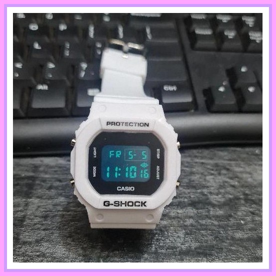 Jam Tangan Cowok SportPria Cowo  Strap Tali Rubber Water Resist Resistant Sporty Swim  G-Shock Dw-56