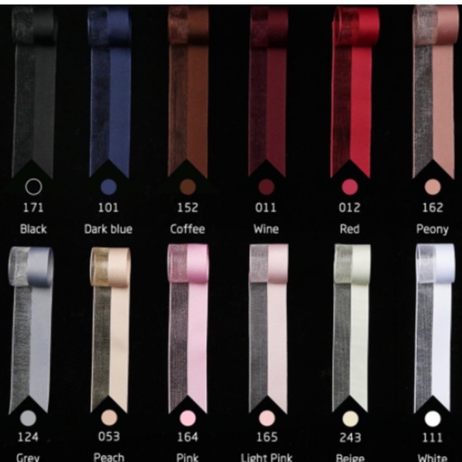 

PITA SATIN ORGANZA PREMIUM 2,5 CM ECER PER METER